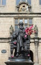 Charles Darwin statue outside Shrewsbury Library