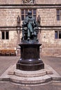 Charles Darwin statue, Shrewsbury, England. Royalty Free Stock Photo