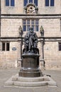 Charles Darwin Statue, Shrewsbury. Royalty Free Stock Photo