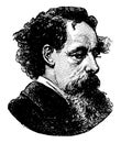 Charles Dickens vintage illustration