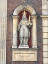 Charles I Statue, Worcester Guildhall, England UK Royalty Free Stock Photo