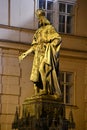 Charles IV Karolo Quarto Statue in Prague, Czech Republic Royalty Free Stock Photo