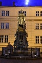 Charles IV Karolo Quarto Statue in Prague, Czech Republic Royalty Free Stock Photo