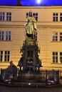 Charles IV Karolo Quarto Statue in Prague, Czech Republic Royalty Free Stock Photo