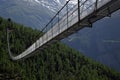 The Charles Kuonen Suspension Bridge in Randa, Switzerland Royalty Free Stock Photo