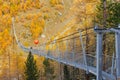 The Charles Kuonen suspension bridge, Randa, Switzerland Royalty Free Stock Photo