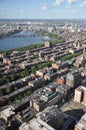 Charles River and Back Bay, Boston Royalty Free Stock Photo