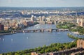 Charles River and Longfellow Bridge, Boston Royalty Free Stock Photo