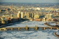 Charles River and Longfellow Bridge, Boston Royalty Free Stock Photo