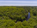 Charles River, Medway, Massachusetts, USA Royalty Free Stock Photo