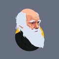 Caricature of Charles Darwin