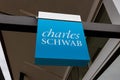 Charles Schwab Financial Services Office Sign and Trademark Logo