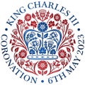 Charles Third Coronation coloured metallic symbol, UK