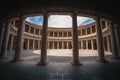 Charles V Palace of Alhambra - Granada, Andalusia, Spain Royalty Free Stock Photo