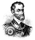 Charles V, vintage illustration