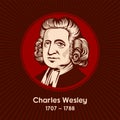 Charles Wesley 1707-1788 was an English leader of the Methodist movement, most widely known for writing about 6,500 hymns