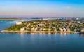Charleston Battery Aerial in Charleston, South Carolina, USA Royalty Free Stock Photo