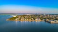 Charleston Battery Skyline in Charleston, South Carolina, USA Royalty Free Stock Photo