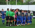 Charleston Battery v. Pittsburgh RiverHounds in Charleston, SC. Royalty Free Stock Photo