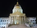 Charleston West Virginia State Capitol Building Night Royalty Free Stock Photo