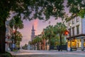 Charleston city downtown skyline, cityscape of South Carolina