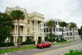 Charleston downtown house and street Royalty Free Stock Photo