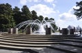 Charleston SC,August 7th:Fountain in Waterfront Park from Charleston in South Carolina