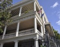 Charleston SC,August 7th:Historic Colonial House from Charleston in South Carolina Royalty Free Stock Photo