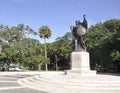 Charleston SC,August 7th:Monument of Confederate Defenders of Charleston from Charleston in South Carolina Royalty Free Stock Photo