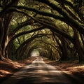 Charleston SC Botany Bay Dirt Road Spooky Tunnel