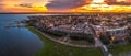 Charleston, SC skyline during sunset Royalty Free Stock Photo
