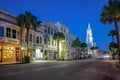 Charleston SC street view Royalty Free Stock Photo