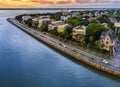 Charleston, SC skyline during sunset