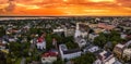Charleston, SC skyline during sunset