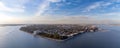 Charleston South Carolina Aerial Panorama Royalty Free Stock Photo