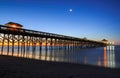 Charleston South Carolina Fishing Pier Folly Beach Royalty Free Stock Photo