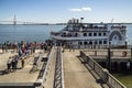 A view of Fort Sumter Ferry Dock with tourists in Charleston, South Carolina, USA Royalty Free Stock Photo