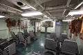 Charleston, South Carolina, United States, Novemner 2019, the Briefing room of the uss yorktown Royalty Free Stock Photo