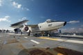 Charleston, South Carolina, United States, Novemner 2019, a Douglas Skywarrior on the flight deck of the USS Yorktown