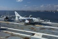 Charleston, South Carolina, United States, Novemner 2019, a Douglas Skywarrior on the flight deck of the USS Yorktown