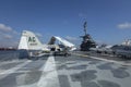 Charleston, South Carolina, United States, Novemner 2019, the flight deck of the uss yorktown Royalty Free Stock Photo