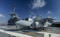 Charleston, South Carolina, United States, Novemner 2019, view of the flight deck of the uss yorktown Royalty Free Stock Photo