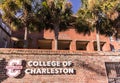 College Of Charleston Sign In South Carolina Royalty Free Stock Photo