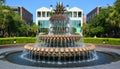 The Pineapple Fountain, Royalty Free Stock Photo