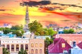 Charleston, South Carolina, USA town skyline Royalty Free Stock Photo