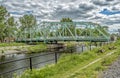 Charlevoix bridge - Lachine Canal Royalty Free Stock Photo