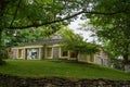 Earl Young`s second personal residence at 308 Park Avenue, famous mushroom house designed by Earl Young, in Charlevoix, Michigan Royalty Free Stock Photo