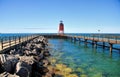 Charlevoix Michigan Lighthouse Royalty Free Stock Photo