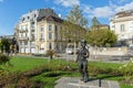 Charlie Chaplin monument in town of Vevey, Switzerland