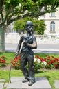 Charlie Chaplin monument in Vevey Royalty Free Stock Photo